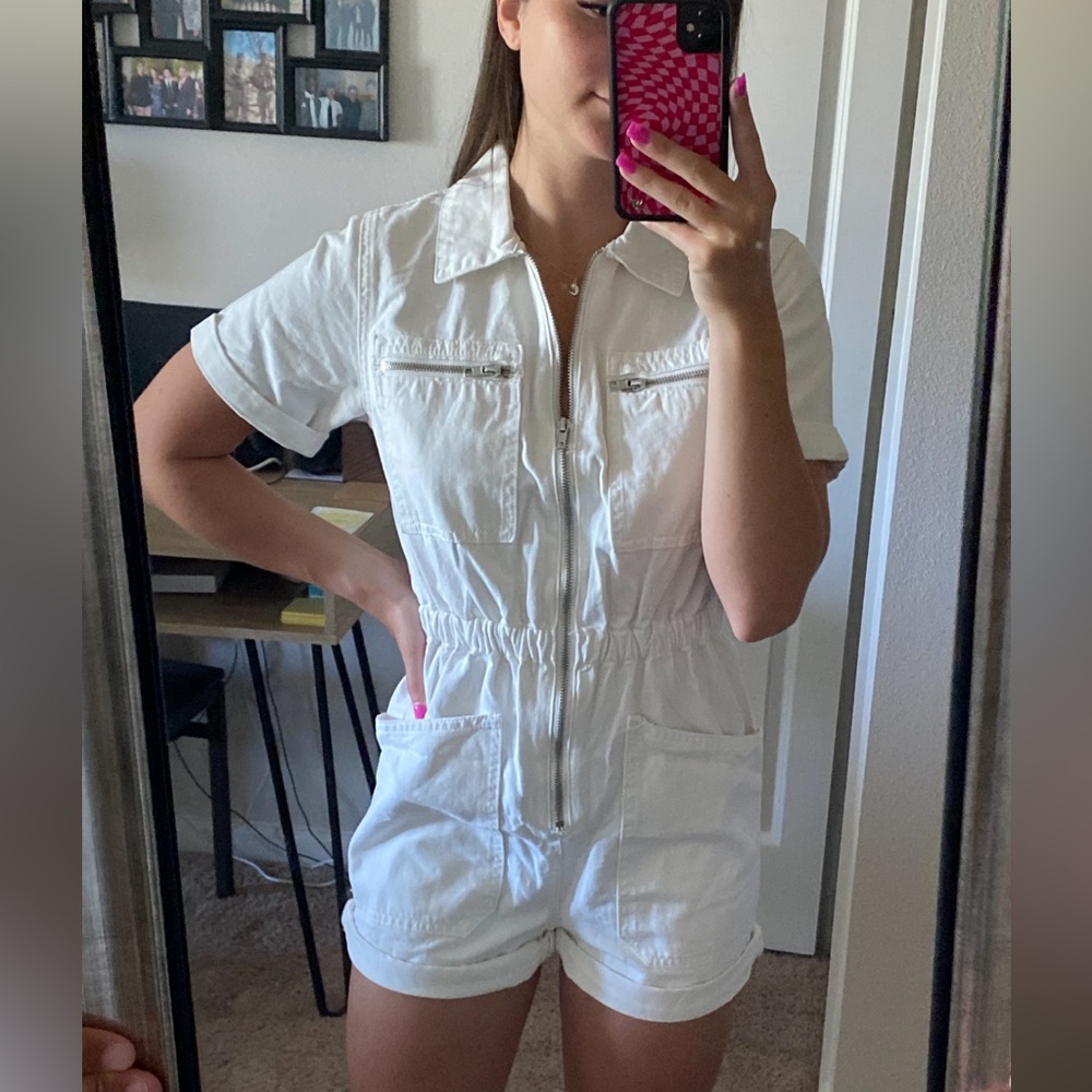 Denim romper